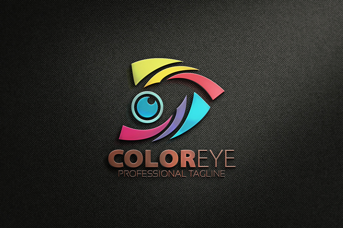 Color Eye Logo in Logo Templates - product preview 8