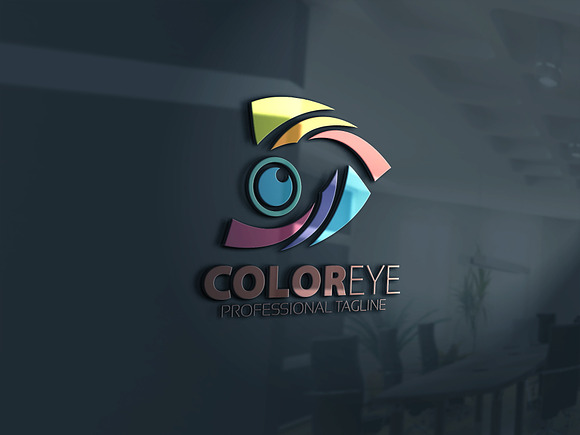 Color Eye Logo in Logo Templates - product preview 1