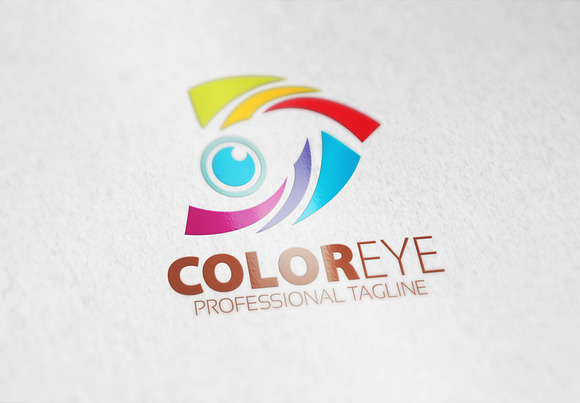 Color Eye Logo in Logo Templates - product preview 6