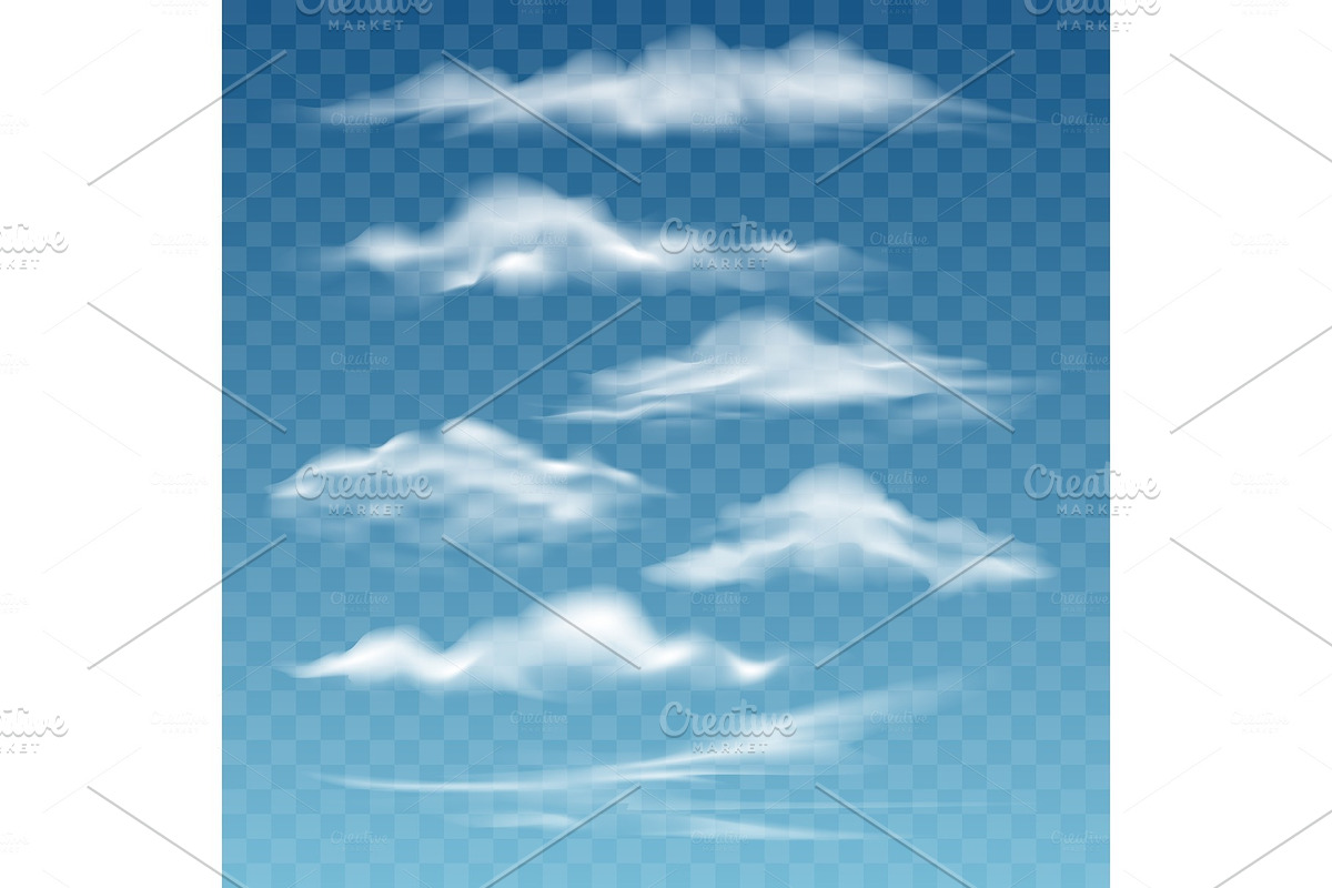 Transparent storm clouds in Illustrations - product preview 8
