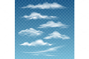 Transparent storm clouds