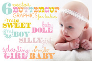 6 Buttercup Graphics for Babies