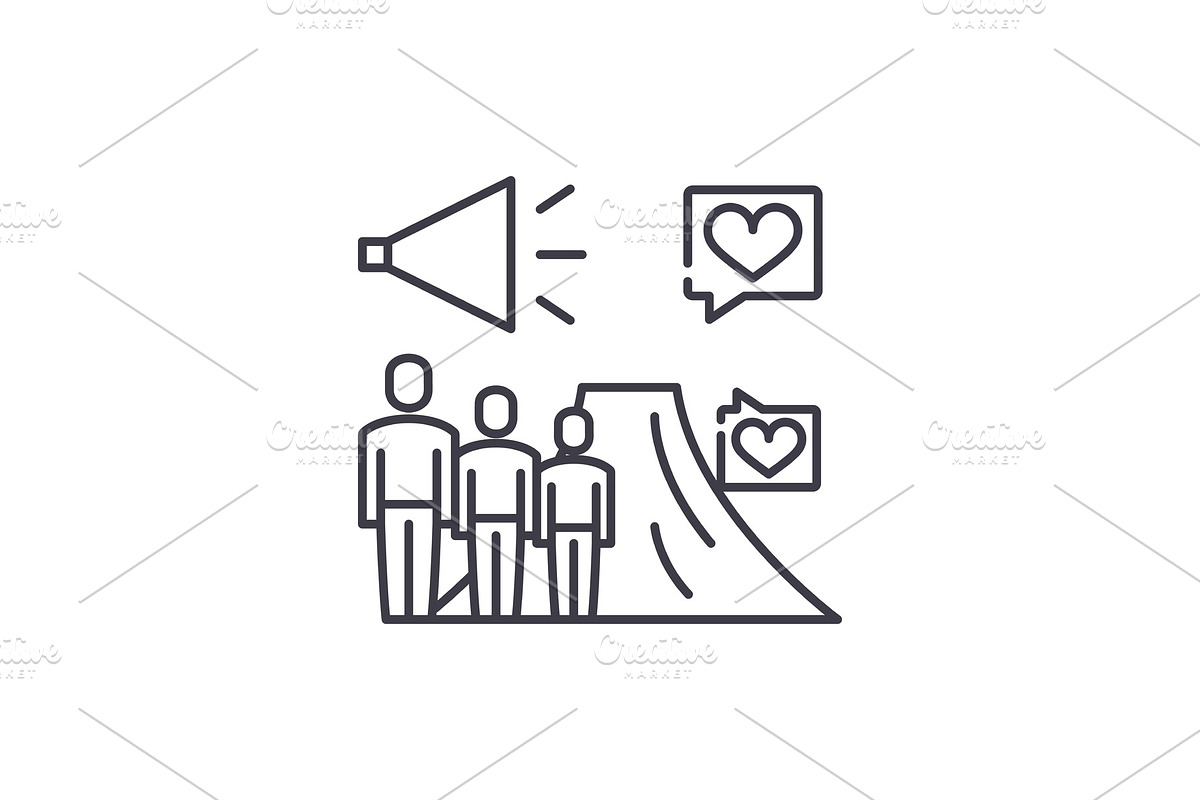 Ltv line icon concept. Ltv vector in Illustrations - product preview 8