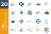 20 Logo Yacht Template Bundle