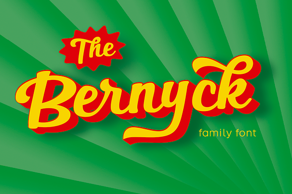 Bernyck Family in Script Fonts - product preview 8