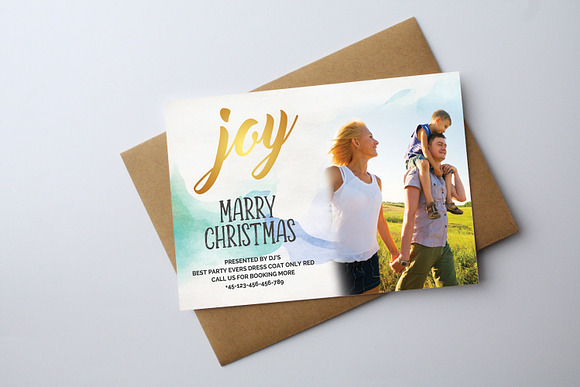 8 Christmas Cards Bundle in Postcard Templates - product preview 4