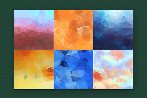 Abstract low poly Background in Illustrations - product preview 2
