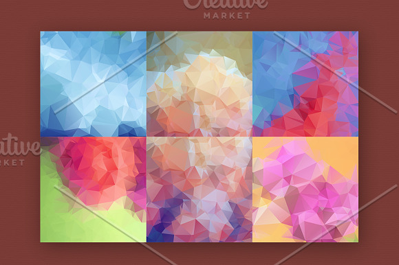 Abstract low poly Background in Illustrations - product preview 3