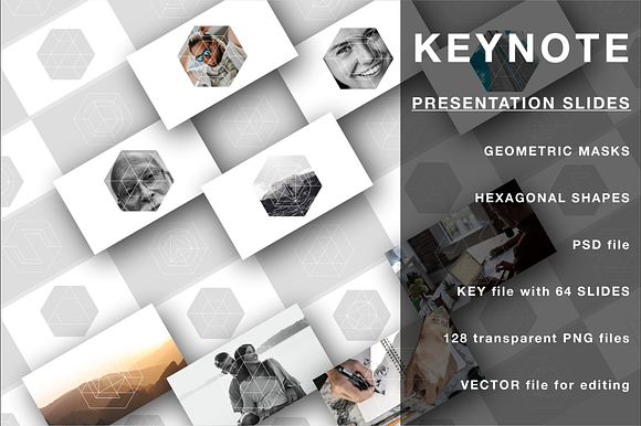 HEXAGON in Keynote Templates - product preview 2