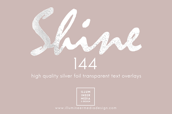 SILVER FOIL WORD OVERLAYS in Graphics - product preview 6
