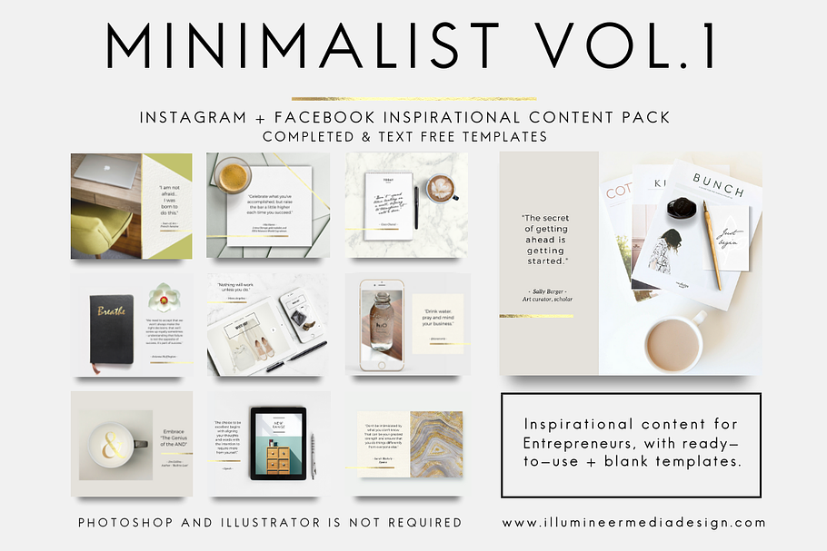 MINIMALIST CONTENT PACK Vol. 1 in Objects - product preview 8