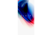 Mixing liquid color flow abstract