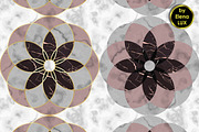 2 Marble Mosaic Seamless Patterns