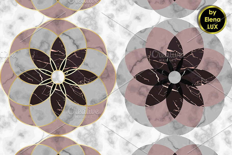 2 Marble Mosaic Seamless Patterns in Objects - product preview 8