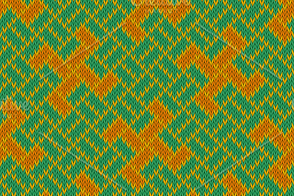 Golden Yarga. Woolen knitted pattern