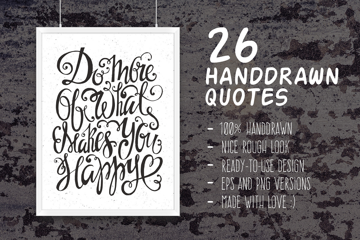 26 Handdrawn Romantic Posters in Illustrations - product preview 8