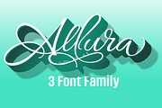 Allura 3 Font Package 30% Off