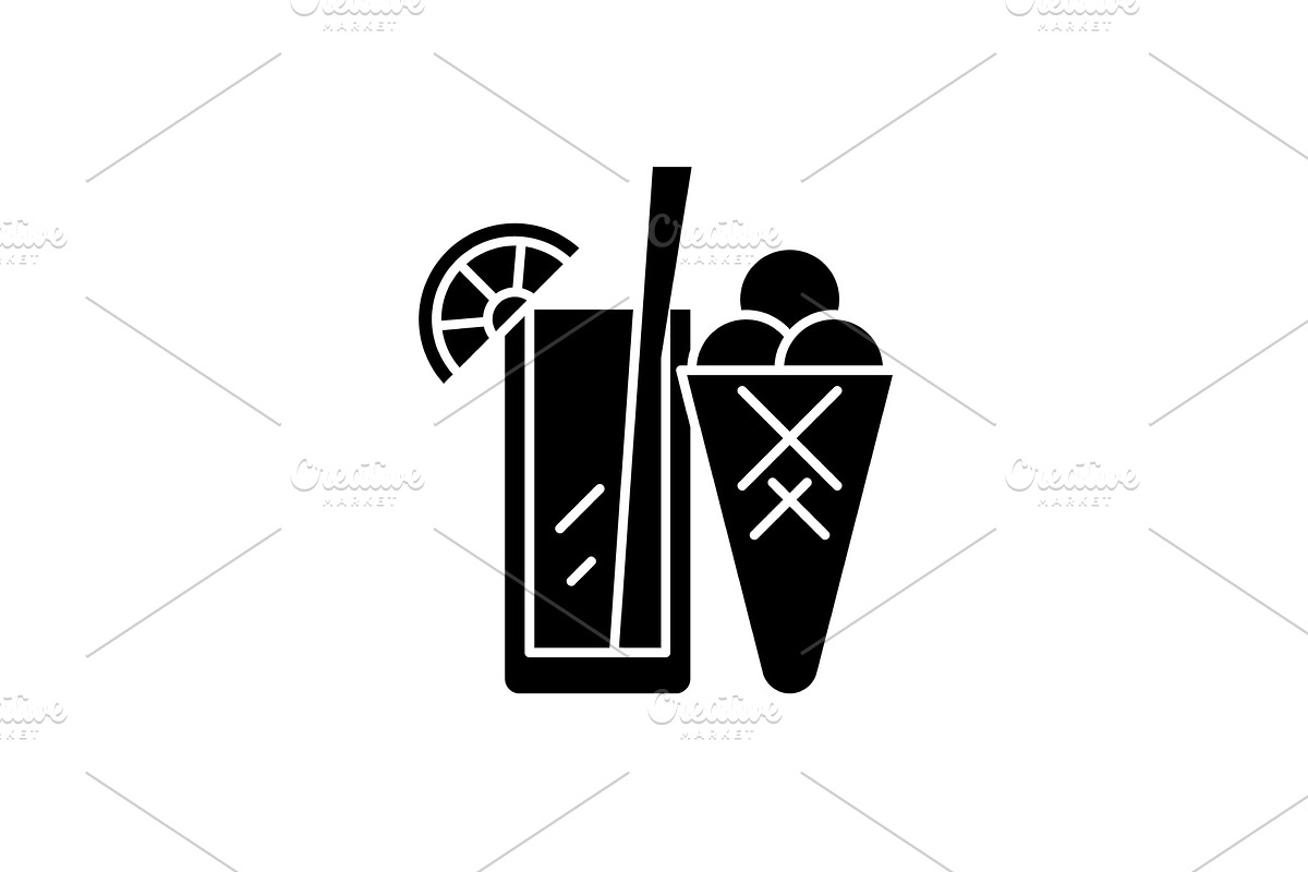 Leasure party black icon, vector in Illustrations - product preview 8