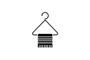 Hangers for clothes black icon