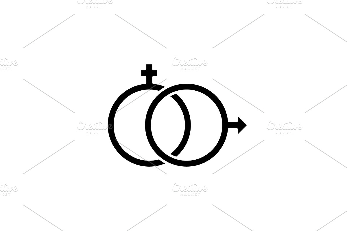 Sexology black icon, vector sign on in Objects - product preview 8
