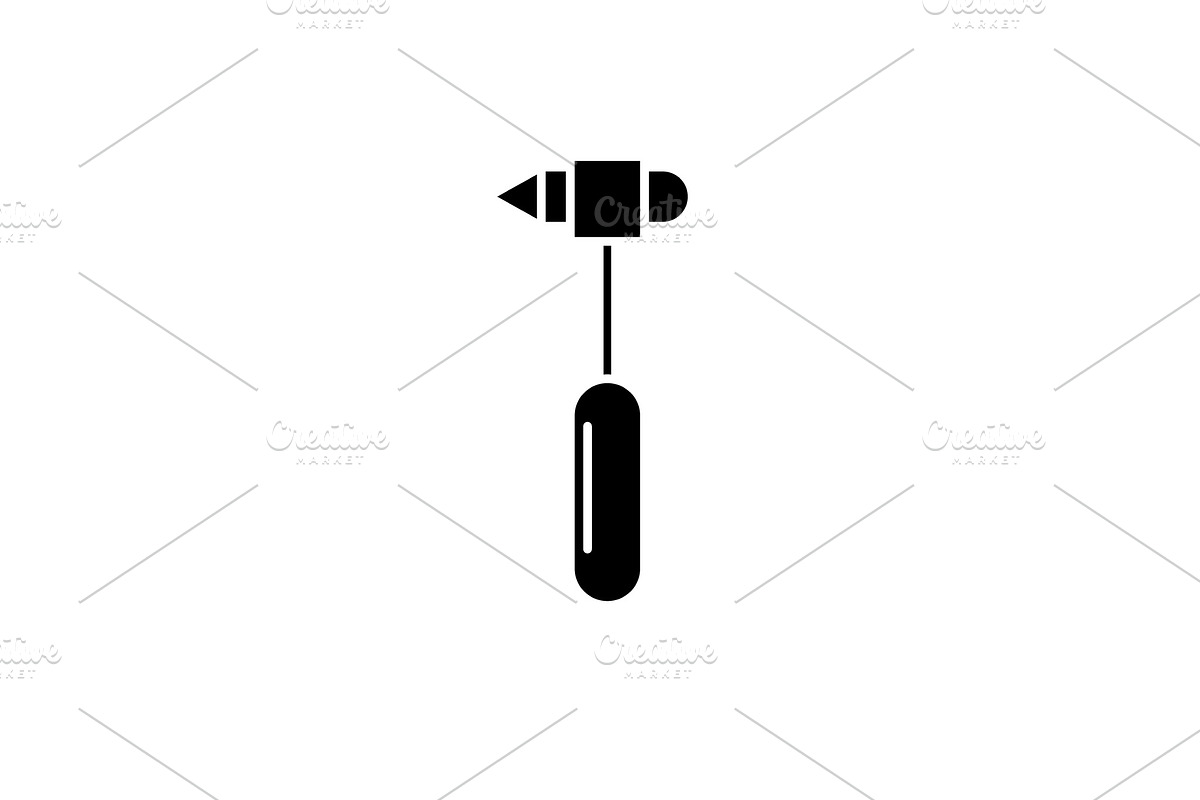 Endoscope black icon, vector sign on in Illustrations - product preview 8