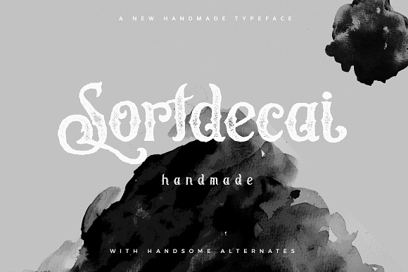 Sortdecai Handmade in Display Fonts - product preview 2
