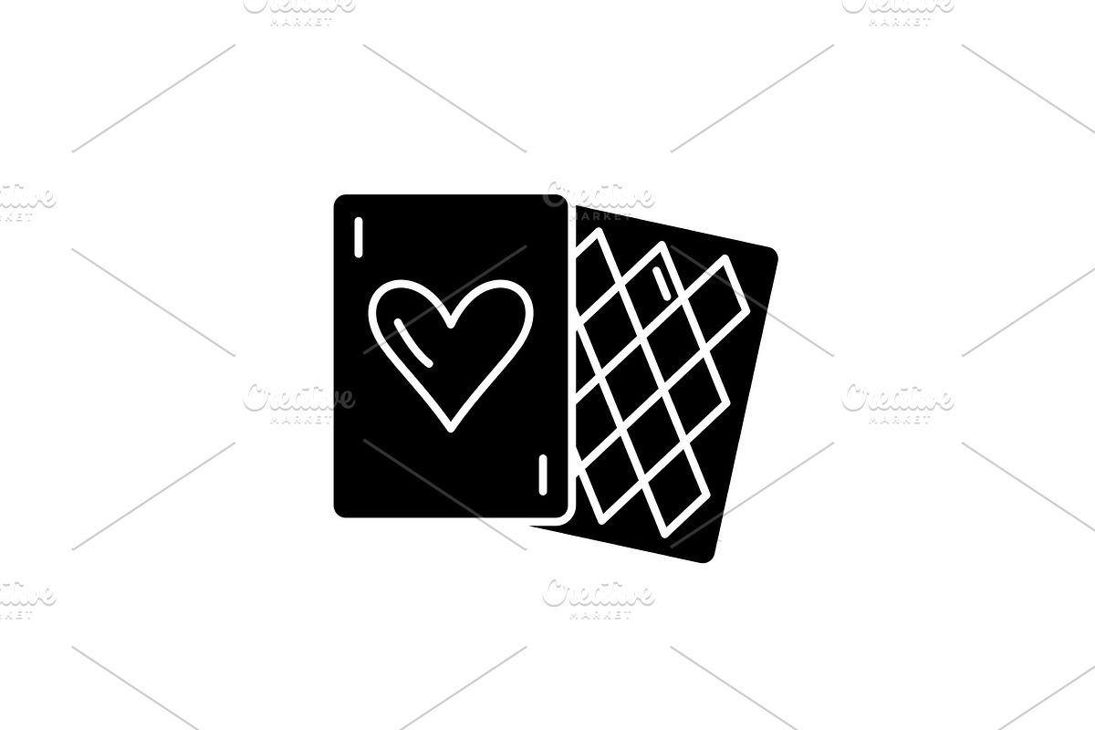 Card games black icon, vector sign in Illustrations - product preview 8