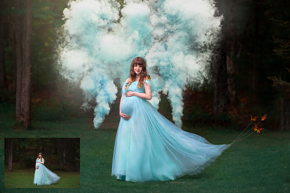SALE: Colorscape Smoke Bomb Overlays in Photoshop Layer Styles - product preview 3