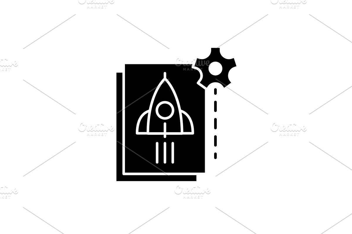 Startup startup black icon, vector in Illustrations - product preview 8