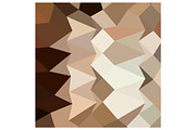 Burlywood Brown Abstract Low Polygon