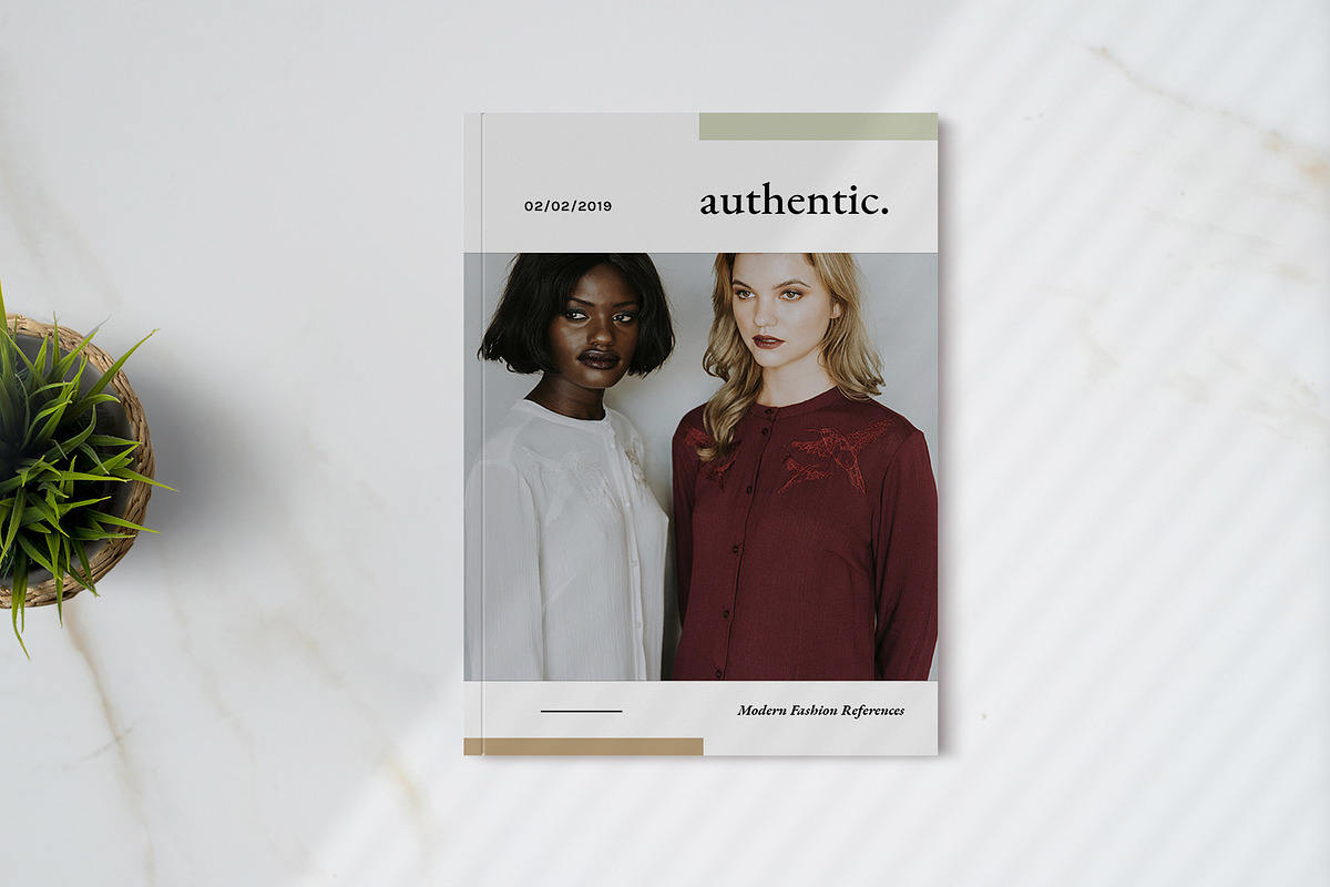 Authentic - Lookbook in Magazine Templates - product preview 8