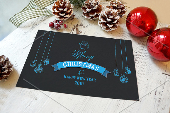 Christmas Greeting Card 2019 in Postcard Templates - product preview 1
