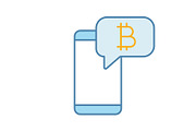 Bitcoin chat color icon
