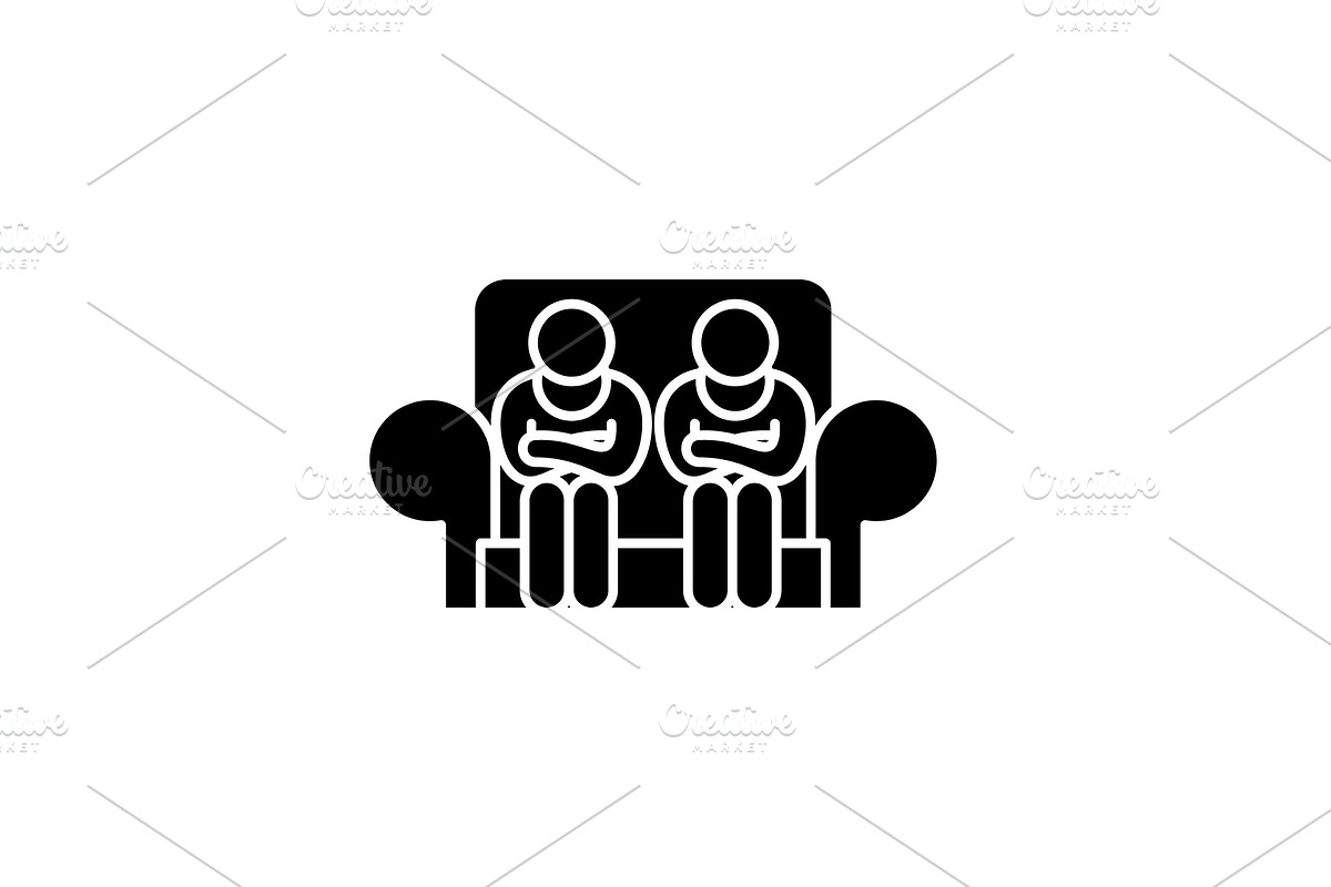 Customer service black icon, vector in Illustrations - product preview 8