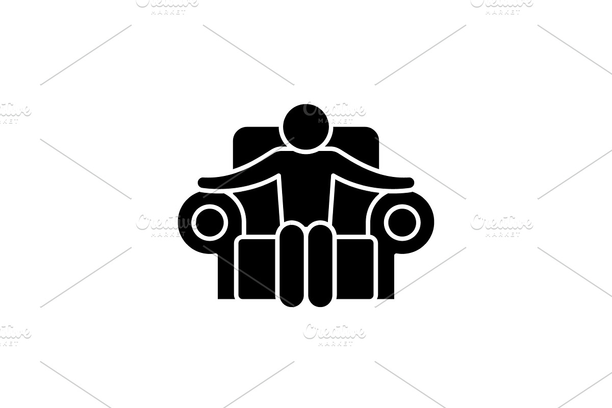 Boss black icon, vector sign on in Illustrations - product preview 8