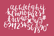 modern calligraphy typography vector
