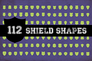 112 Vector Shield Shapes