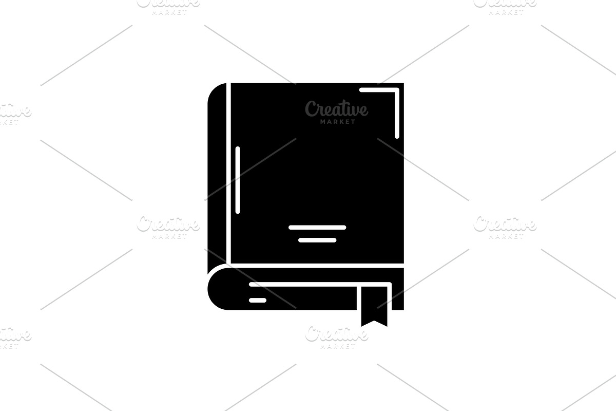 Archive book black icon, vector sign in Objects - product preview 8