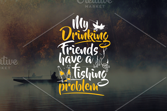Fishing problem - Typography Design in Illustrations - product preview 7