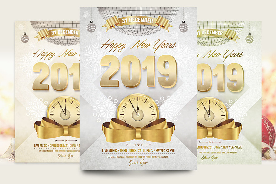 2019 Flyer Template in Flyer Templates - product preview 8