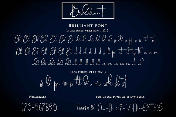 Brilliant - 3 Signature Font in Signature Fonts - product preview 2