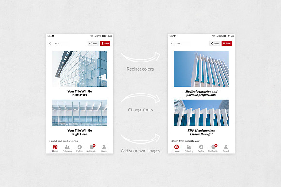 Architecture Pinterest Posts in Pinterest Templates - product preview 4