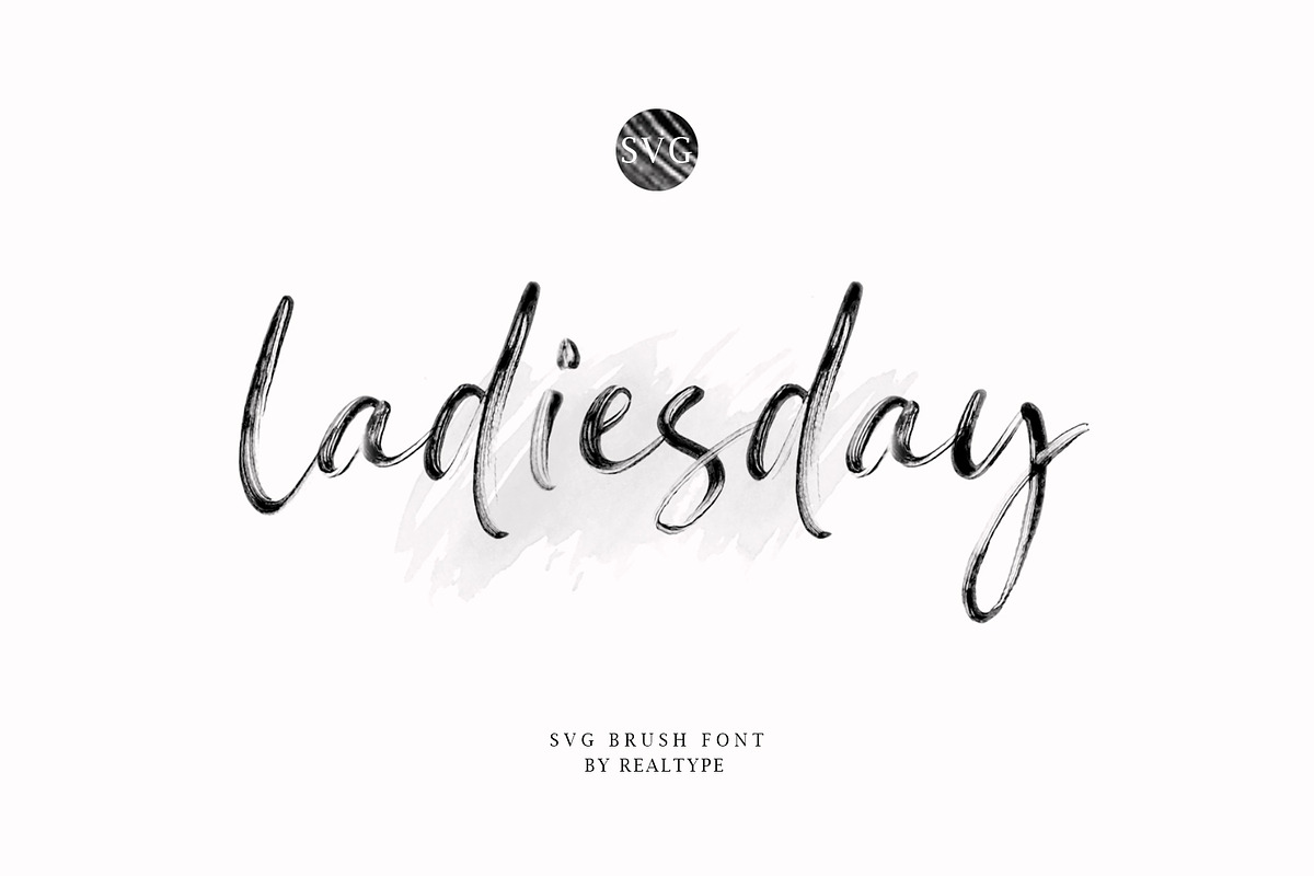 Ladiesday SVG & Brush Font in Script Fonts - product preview 8