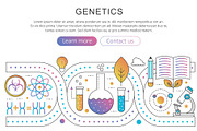 Genetics nanotechnology concept