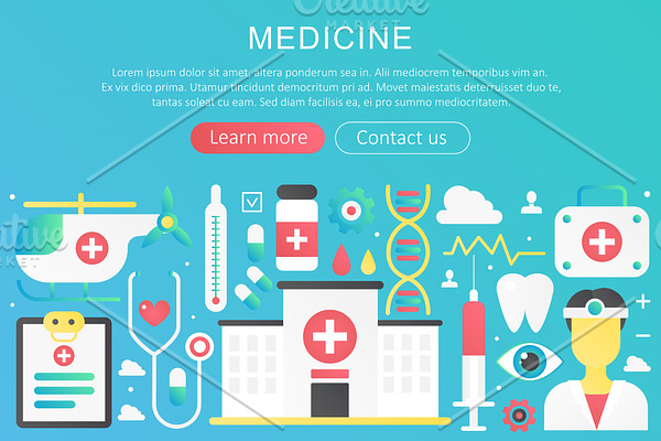 Medicine concept template