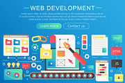 Web development concept template