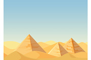 Egypt Pyramids desert landscape