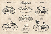 Bicycle Vector Set