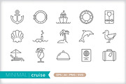 Minimal cruise icons