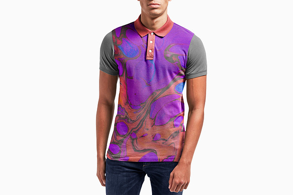 Male Model Polo Shirt Mockup - PSD in Product Mockups - product preview 4